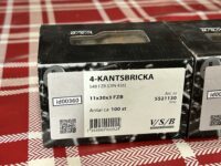 Fyrkantsbricka (id00360-61) VSB 11x30x3 mm 2 paket 2x100 st Artikelnr. 5521130_2