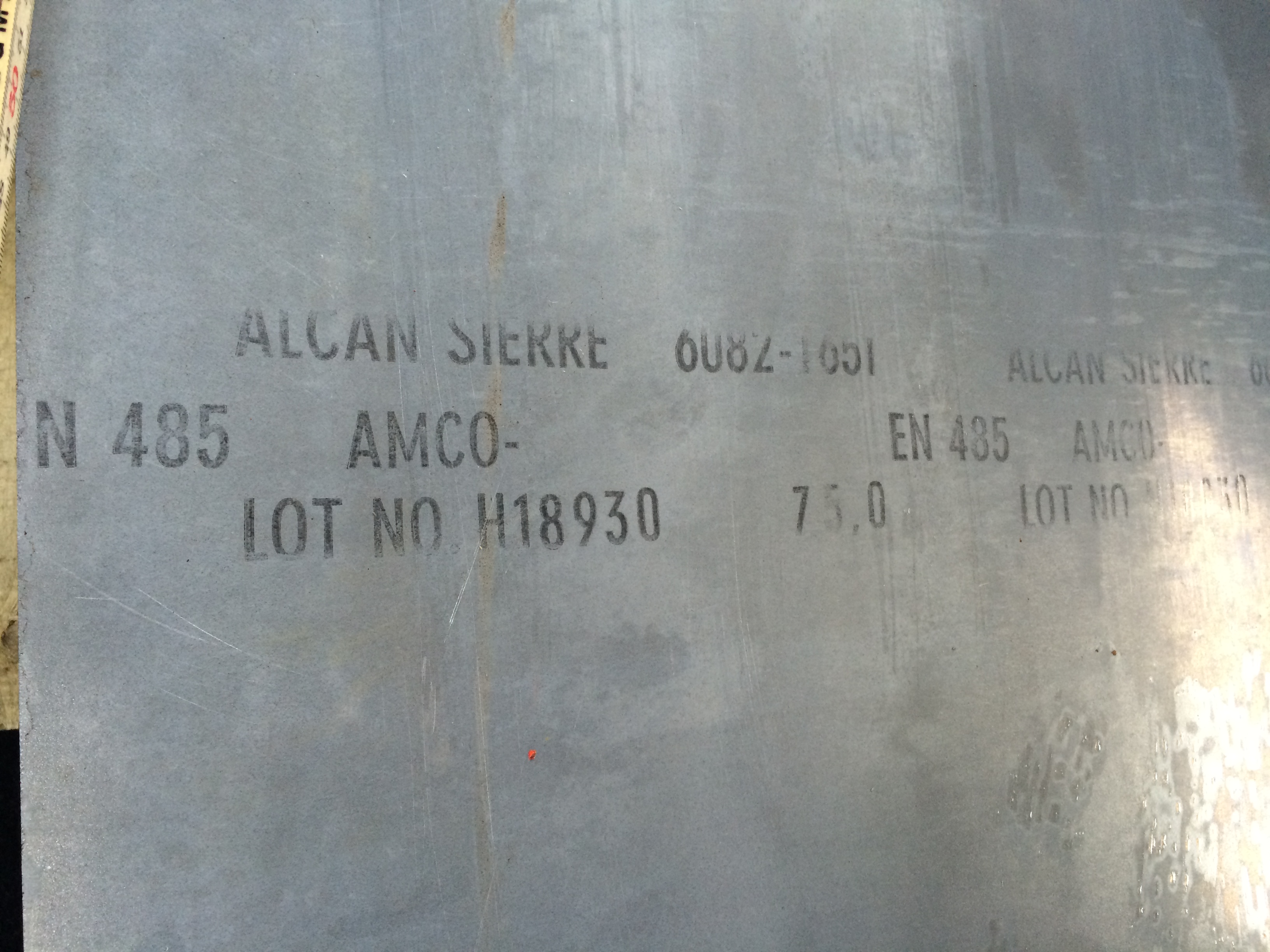 Aluminiumämne Fräsämne (id32) 820x95 mm tjocklek 75 mm_5