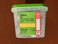 Träskruv (id00258) Essve 10,0x160 mm Outdoor C4 1 frp 25 skruv EAN 7317761905431_3