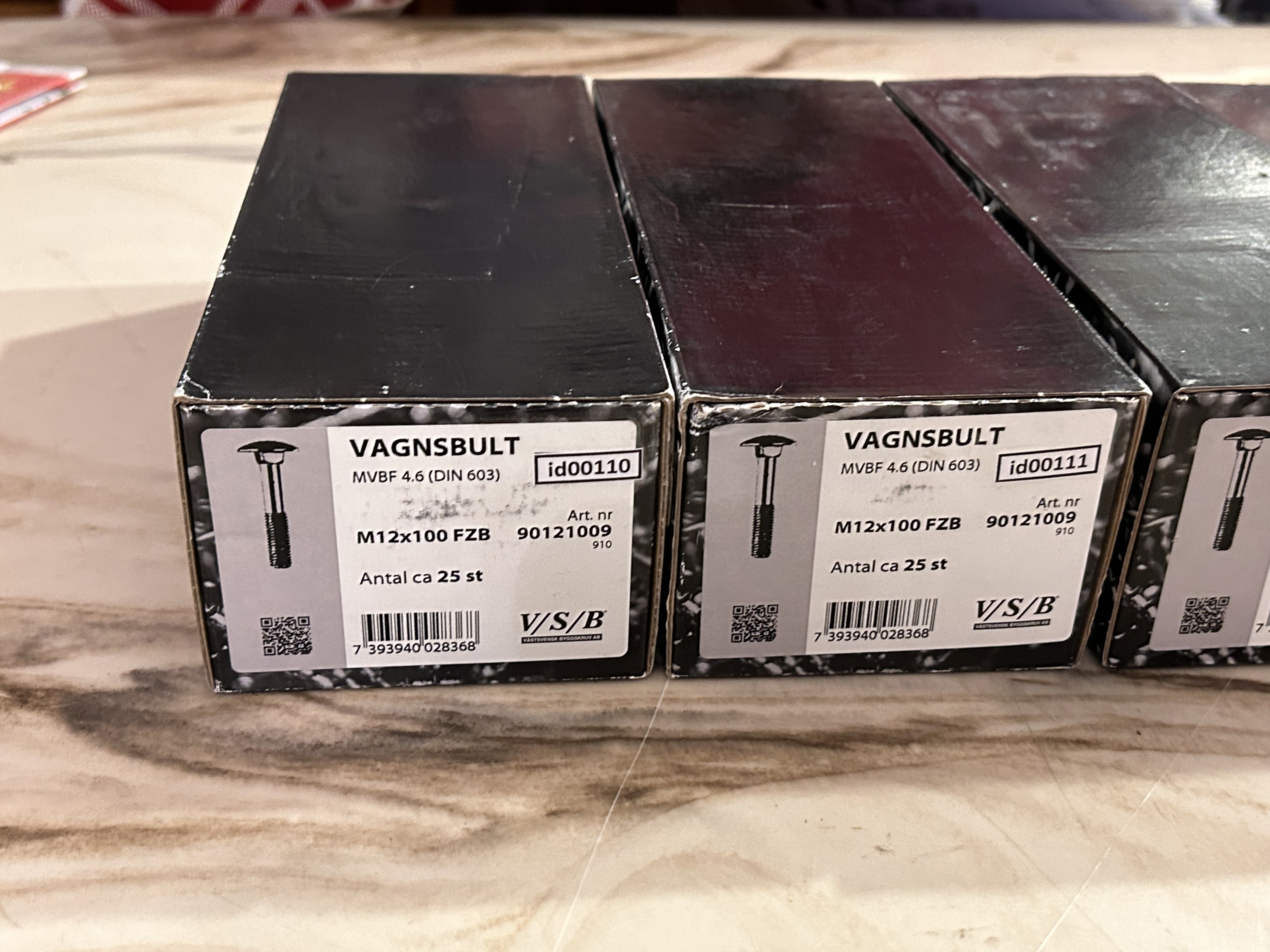 Vagnsbult (id00110-13) VSB M12x100 4 paket EAN 7393940028368 Totalt 10 kg_2